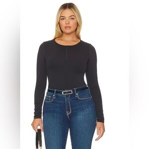 GOOD AMERICAN SCULPTED BLACK SEAMLESS LONG SLEEVE BUTTERY SOFT SIZE 4X/5X